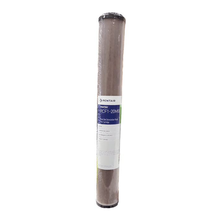 Pentek PCF1-20MB / 155274-43 Mixed Bed Deionization Cartridge 20"x2.5" PCF Series/2.5"x20"Mixed Bed DI Pentek By Pentair 1 Pack