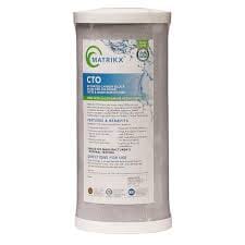 Matrikx 32-450-10-MATRIKX CTO 5-Micron 4.5"x10" Chlorine/Taste/Odor, Sediment/Dirt/Rust 5 Micron For Chlorine/Taste/Odor KX MATRIKX