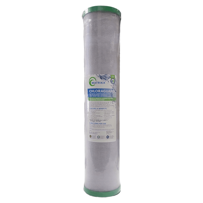 MATRIKX 36-450-20-MATRIKX 1 Micron 4.5"x20" BB ChloraGuard Chloramine 1 MICRON For CHLORAMINE,VOC KX MATRIKX 1 Pack