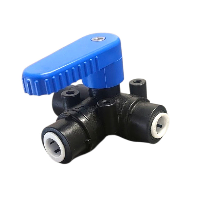 3 Way Ball Valve for 3/8" Polypropylene O.D tubing. SMC part# 6393690 SMC 3-Way Ball Valve SMC