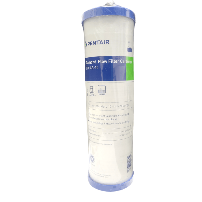 Pentair Pentek DFX-CB-10 Dual Purpose Sediment / Carbon Filter - 655130-43 10 Micron 2.5"x10" DFXSeries/10"x2.5"Dual Carb|Sed Pentek By Pentair 1 Pack