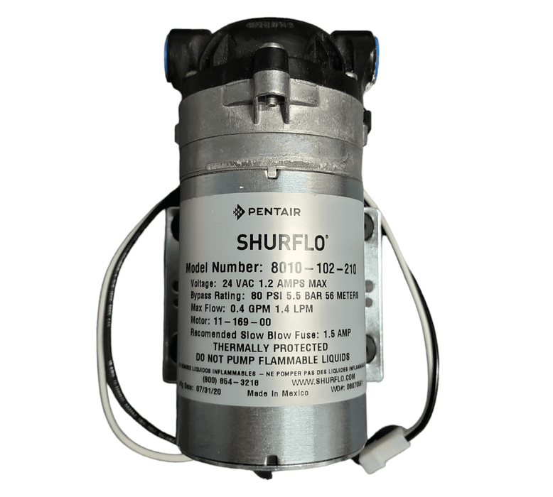 Shurflo 8010-102-210 RO Booster Pump 24V 50GPD 80PSI 8000 SERIES RO Booster Pump Shurflo By Pentair