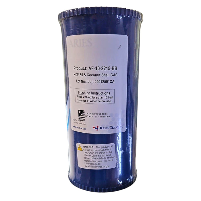 Aries KDF85/GAC (5LB) Filter Cartridge ( AF-10-2215-BB ) 4.5"x10" ARIES KDF+GAC / 4.5" By 10" Aries