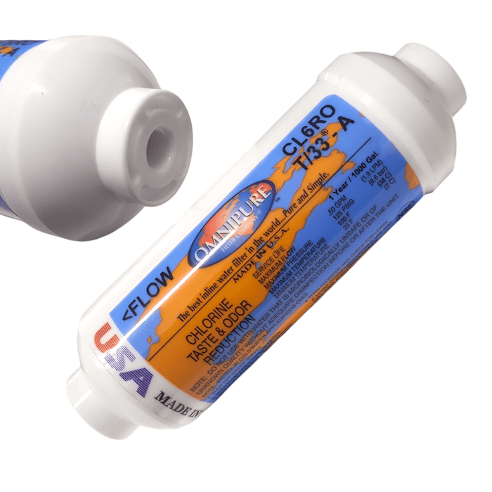 Omnipure CL6ROT/33-A Carbon filter for Chlorine and Taste 6"x 2" for 1/8" FPT GAC/Chlorine /Taste Reduction 1/8" FPT Omnipure 1 Pack