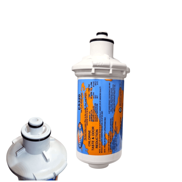 Omnipure E5320 Water Filter 6"x2.5" Diameter E-Series Carbon Block 1M E-Series|Carbon Filters|6"length Omnipure 1 Pack