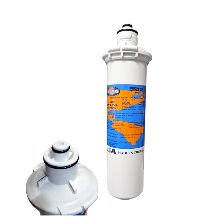 Omnipure E5521 SB Water Filter 10"x2.5" Diameter E-Series Carbon Block 10M E-Series|Carbon Filters|10"length Omnipure 1 Pack