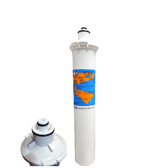 Omnipure E5721-P 14"x2.5" E-Series 10 Mic Carbon Block, Phosphate Scale Inhibitor Filter Carbon + Phosphate|Chlorine & Scale Inhibitor 14" Omnipure 1 Pack