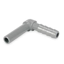 John Guest PI290808S Stem Elbow Barb Connector - 1/4 OD Stem x 1/4 ID Barb stem hose barb elbow JOHN GUEST