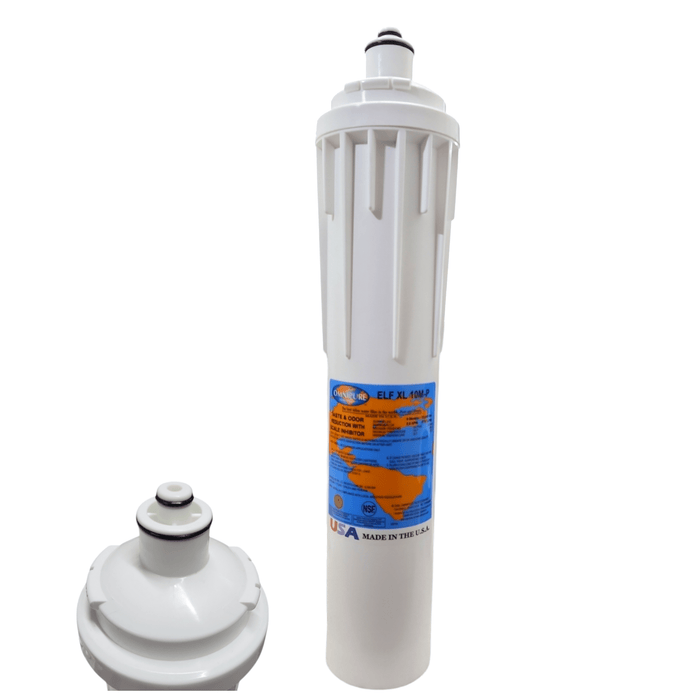 Omnipure ELF XL 10M-P 10 Mic Carbon Block Water Filter 15" (Everpure-Compatible) Carbon + Phosphate|Chlorine & Scale Inhibitor Omnipure 1 Pack