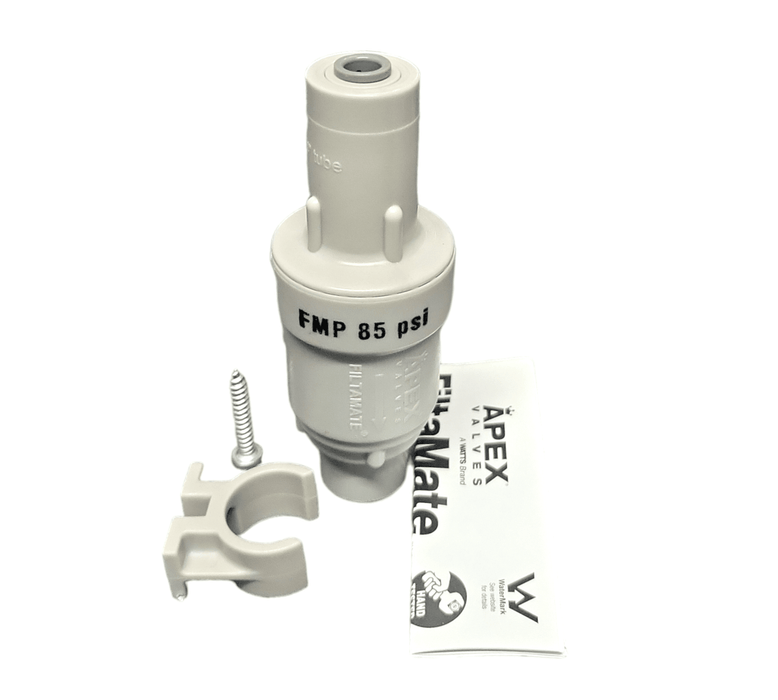 Apex (FMP85PSI) 85 PSI Filtamate Pressure Limiting Valve Filter Protection - 1/4" Quick Connect PRESSURE LIMITING VALVE 1/4" APEX By Watts