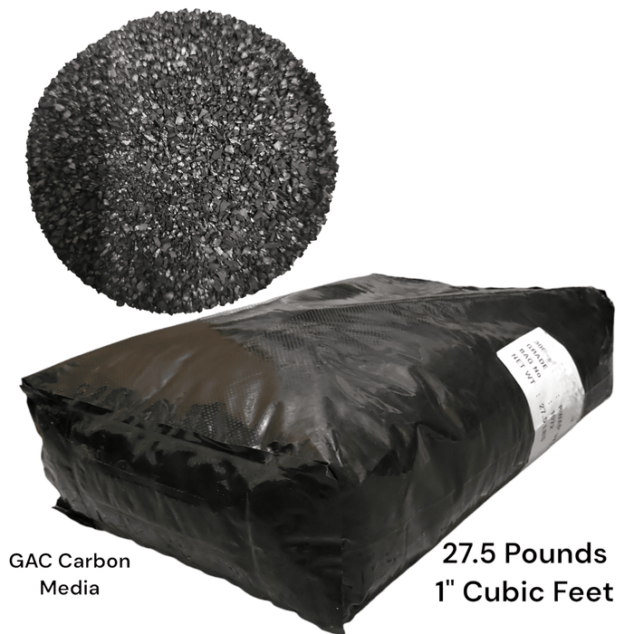 Catalytic carbon water filter media -Granular Carbon media made of coconut shell Granulated Activated Carbon Media GAC 27.5 Pounds(Known as 1 Cubic Feet)
