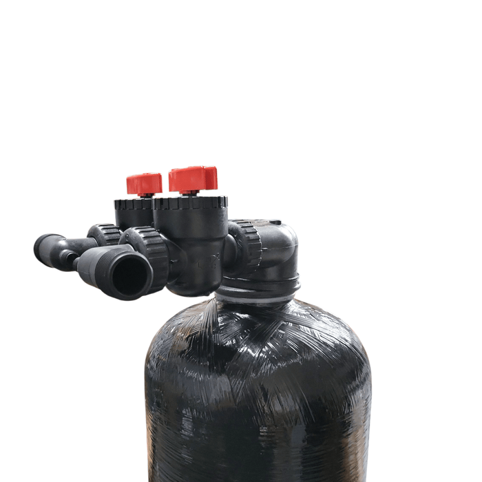 Whole House In/Out 10"x54" Upflow GAC Carbon Water Filtration System 1.5 Cu Ft. In and Out Media Tank Systems Pure Direct USA 1 Pack