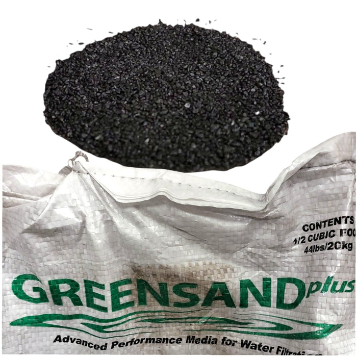 Greensand Media for Water Filtration to Remove Iron, Manganese ,0.5 cu.ft. Greensand Removes|Iron|Manganese GreenSand-Plus