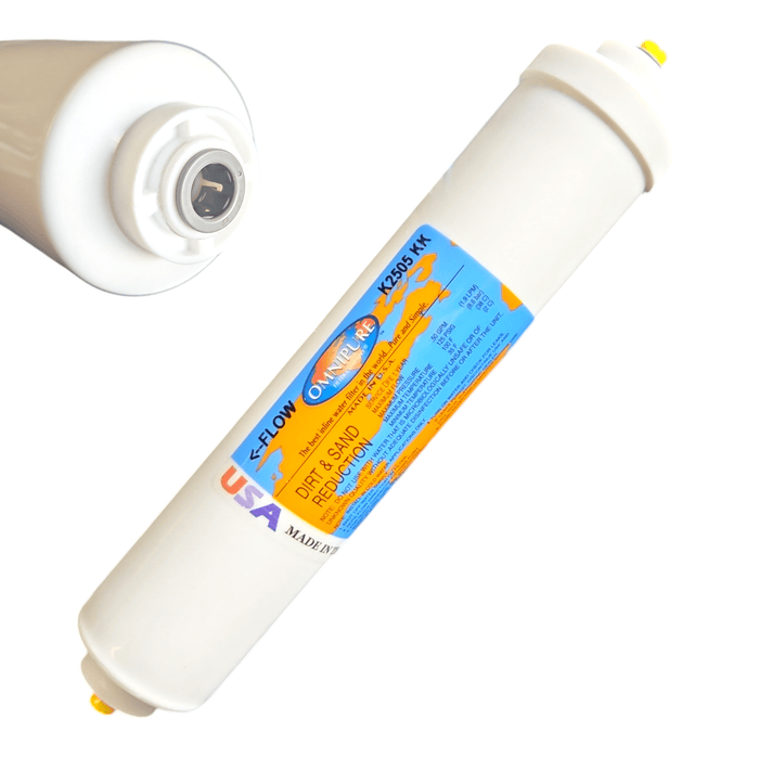 Omnipure K2505-KK Dirt & Sand Reduction 10"x 2" for 3/8" QC Dirt & Sand Removal 3/8" Quick Connect Omnipure 1 Pack