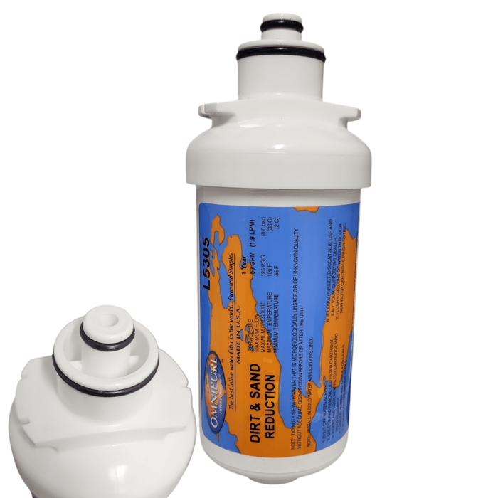 Omnipure L5305 Dirt & Sand Reduction L-Serie Water Filters L-Series|Dirt & Sand |6"Length Omnipure 1 Pack