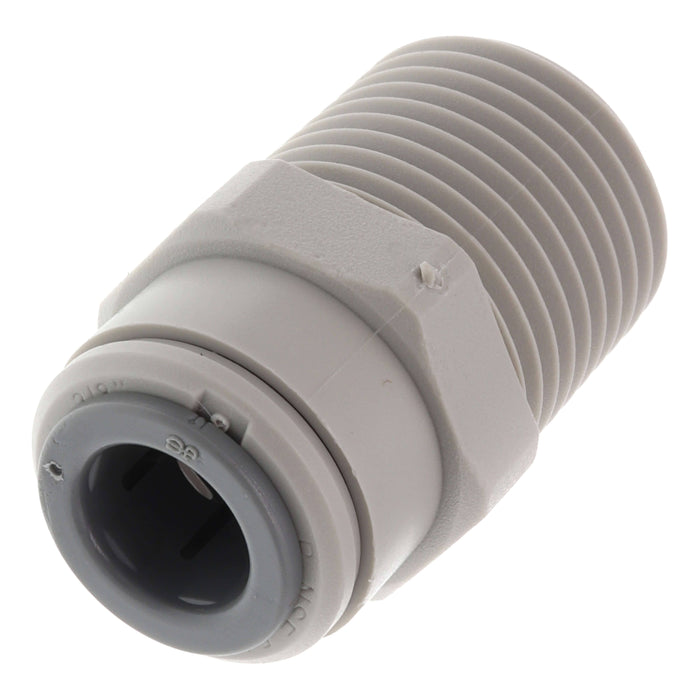 John Guest PI011224S Male Connector - 3/8 x 1/2 NPTF male connectors JOHN GUEST