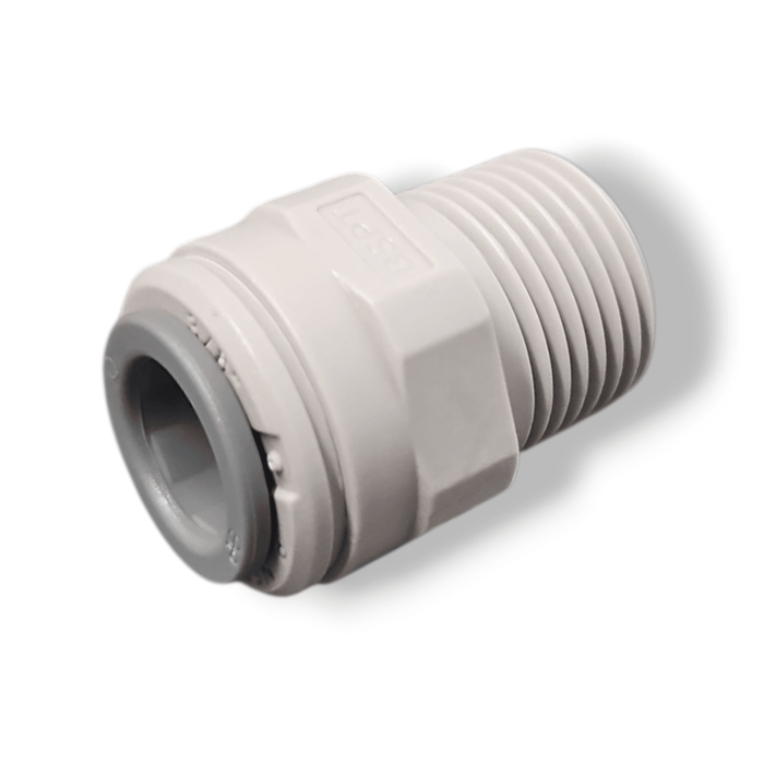 John Guest PI011203S Male Connector - 3/8" x 3/8" BSPT MALE Grey Acetal JOHN GUEST 1-PC