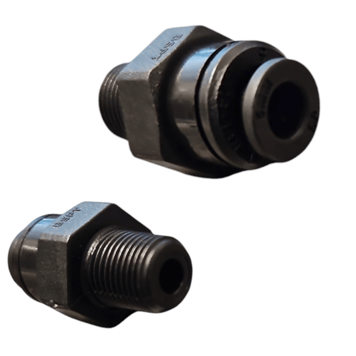 John Guest PM010501E Male Connector Black Plastic Size 5MM x 1/8"Bsp Metric Male Connector Black Acetal JOHN GUEST 1 Pack
