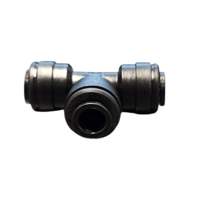 John Guest PM0206E Black Union Tee Size 6MM Metric Union Tee Black Acetal JOHN GUEST 1 Pack