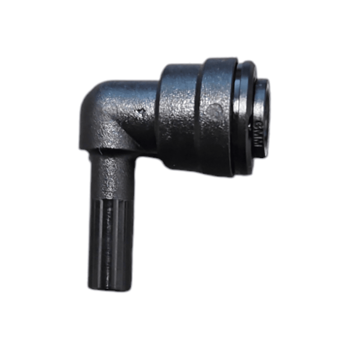 John Guest PM220606E Black Stem Elbow Size 6MM x 6MM Metric Stem Elbow Black Acetal JOHN GUEST 1 Pack