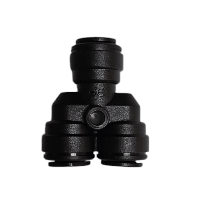 John Guest PM2308E Two Way Divider Black 8MM Metric Two Way Divider Black Acetal JOHN GUEST 1 Pack