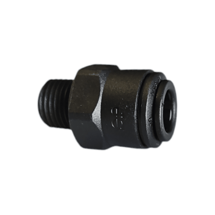 John Guest PP011222E 3/8" x 1/4" Black Male Connector Polypropylene NPTF Male Connector Black Polypropylene JOHN GUEST 1 Pack