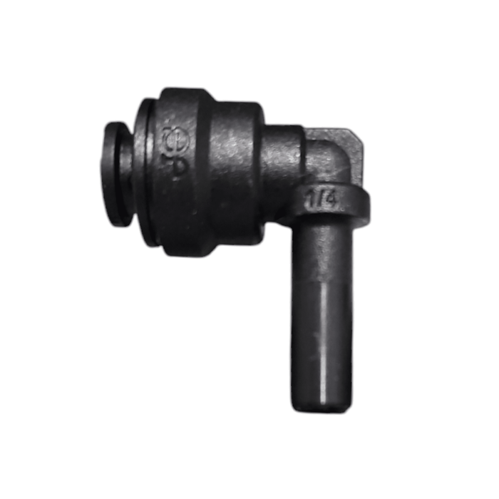 John Guest PP220808E Stem Elbow Connector Polypro - 1/4" Stem x 1/4" Black Stem Elbow JOHN GUEST 1 Pack