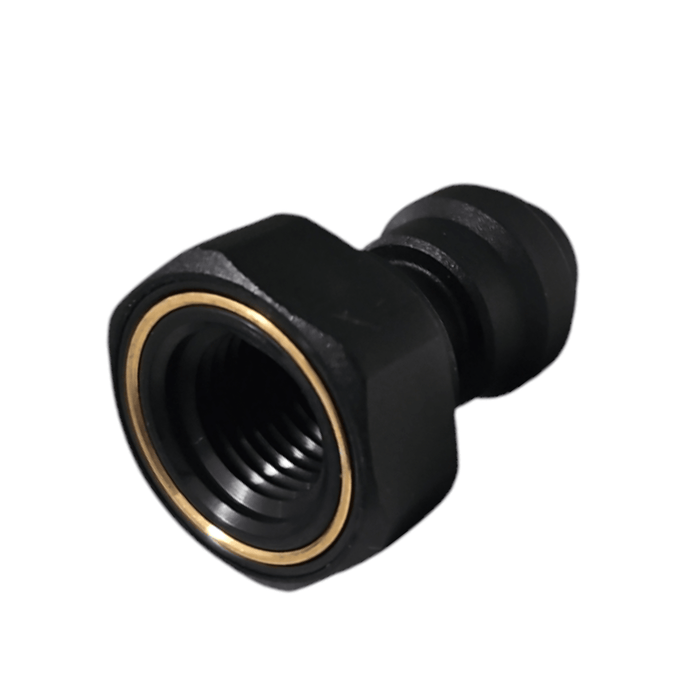 John Guest PP450822E Female Adapter Polypro - 1/4 x 1/4 NPTF Black Female Adapter NPTF JOHN GUEST 1 Pack