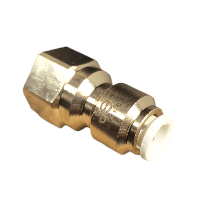 John Guest Lead Free Brass Flare Female Connector MI4508F4SLF - 1/4 x 1/4 FFL Brass Female Connectors John Guest 1 Pack