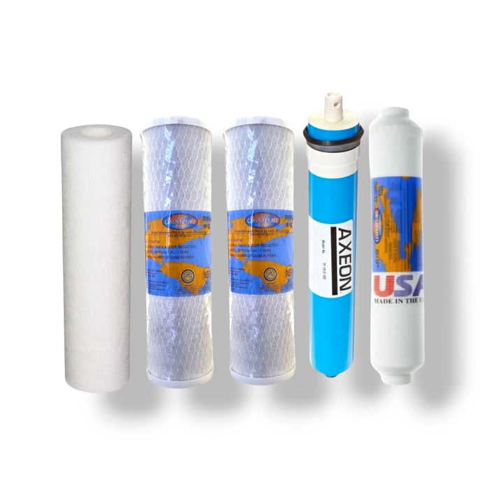 Goldline 50 Compatible RO Filter Replacement Kit with 50 GPD Membrane – Complete 5-Stage Set Goldline 50 Compatible RO Kit Goldline 50 Compatible