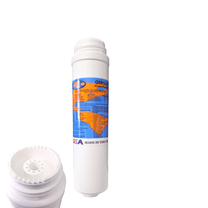 Omnipure Q5515-P Granular Carbon Filter 1 Micron with Phosphate for Scale Inhibitor 2.5" x 10 GAC|Chlorine Taste Reduction |10"Length Omnipure 1 Pack
