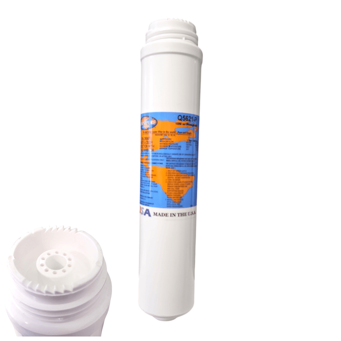 Omnipure Q5621-P Granular Carbon Filter with Phosphate for Scale Inhibitor 2.5" x 12" GAC|Chlorine Taste Reduction |12"Length Omnipure 1 Pack