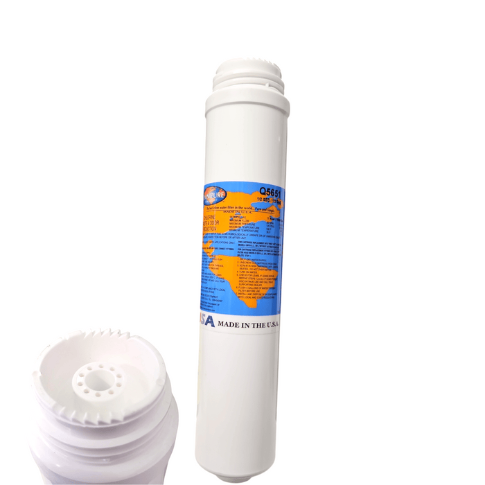 Omnipure Q5651-SED/GAC Twist Off Sediment Filter 12"x2.5" GAC|Chlorine Taste Reduction |10"Length Omnipure 1 Pack