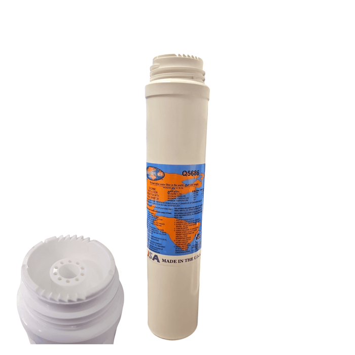 Omnipure Q5686 Granular Carbon Filter with Phosphate for Scale Inhibitor 2.5" x 12" GAC|Chlorine Taste Reduction |12"Length Omnipure 1 Pack