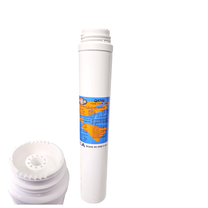 Omnipure Q5750 1/3 Calcite 1/3 Corosex 1/3 /GAC Q Series Filter 2.5"x12" GAC|Chlorine Taste Reduction |10"Length Omnipure 1 Pack