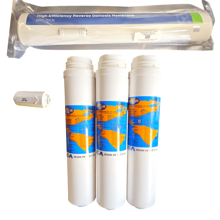 Compatible Water Filter Set For Q5605 Q5633 Q5621 AND GRO-75EN Custom Filter Kit Q56-GRO75-KIT Pentek/Omnipure