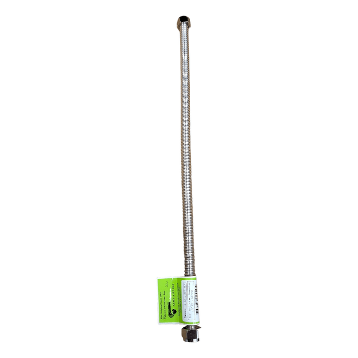 Falcon Stainless Steel flex Connector (S-02-20") 20" length 1/2" FIP x 1/2" FIP 1/2" Female SS Flex Connectors Falcon Stainless 1 Pack