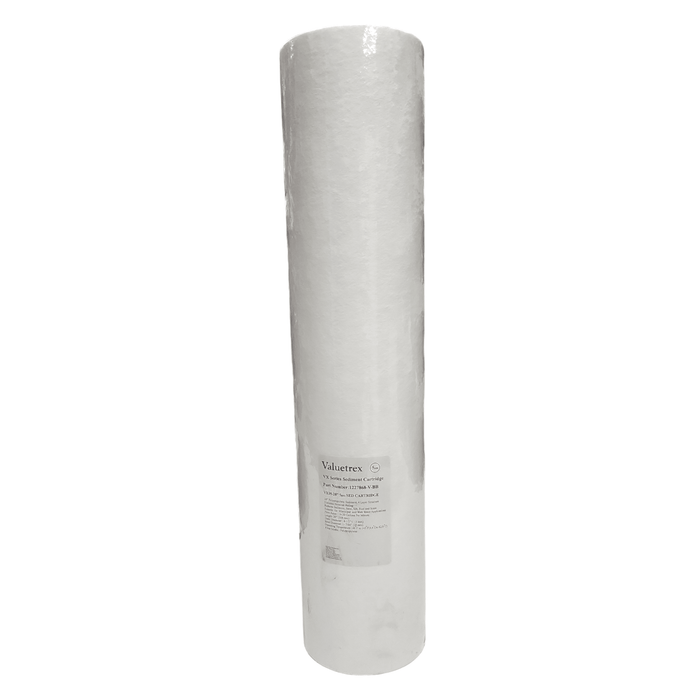 Valuetrex 1227866-V-BB Sediment Filter 1 Micron Poly Spun SIZE 20" X 4.5" 20" By 4.5" BB wide Sediment Filter Valutrex 1 Pack