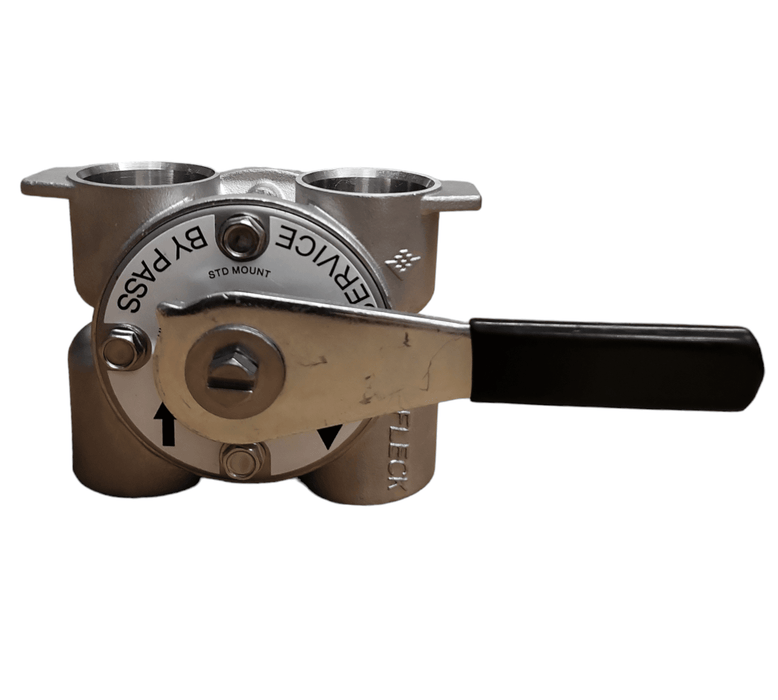 Fleck Bypass 1" Stainless Steel 60041SS for Control Heads 5600, 2510, 9000 Fleck Bypass SS/Plastic PENTAIR FLECK