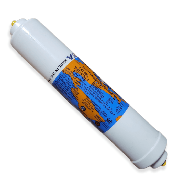 Omnipure K2533-KK Inline GAC 10" x 2" Postfilter 3/8 Quick connect Tube K-SERIES- Inline Filters Omnipure