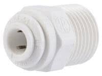 John Guest PP011223W Male Connector Polypro 3/8 x 3/8 NPTF Male Connectors John Guest
