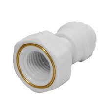 John Guest PP450822W Female Adapter Polypro - 1/4 x 1/4 NPTF Female Adapter NPTF John Guest