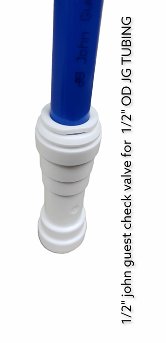 John Guest Check Valve (1/2SCV) - 1/2" 0.3 psi Crack Pressure Check Valve John Guest