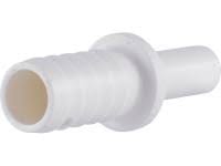 John Guest PP251212W Stem Barb Connector Polypro - 3/8 OD Stem x 3/8 ID Barb Stem Barb Connector John Guest