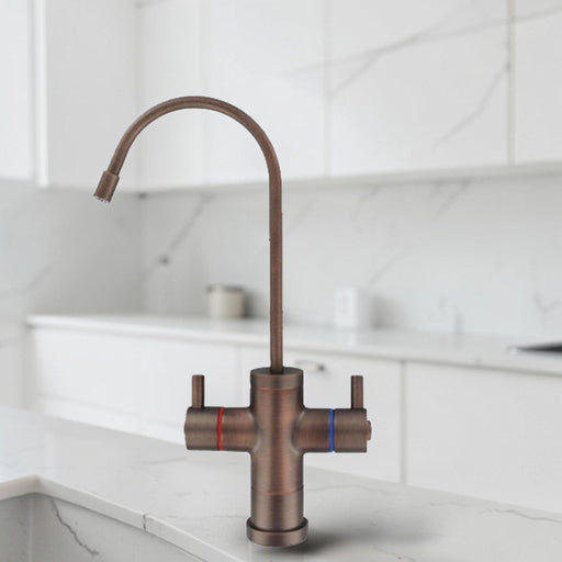 Tomlinson Contemporary Hot/Cold Faucet Antique Bronze - 1020907 Tomlinson Contemporary Hot/Cold Faucets Tomlinson 