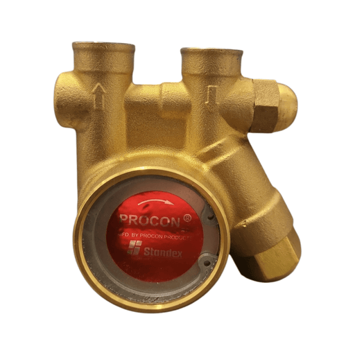 Procon 111A100F11AA 200PSI Brass Rotary Vane Pump, 3/8" NPTF, 154 GPH with an integral strainer SERIES 1 - Brass Pumps Procon