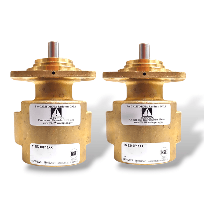 Procon 114E240F11XX Brass Rotary Vane Water Pump, 240 GPH, no pressure setting SERIES 4 - Brass Pumps Procon 2-Pack 