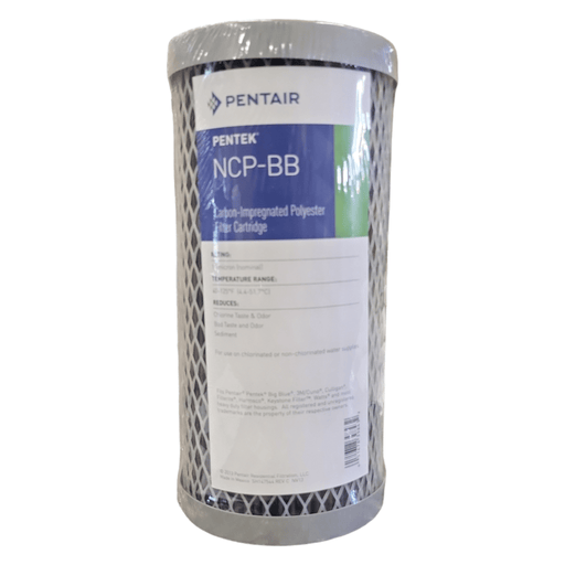 Pentek NCP-BB / 155398-43 Carbon Impregnated Polyester Filter 4.5"x10" 10 Micron NCP Series/10"x4.5" Impregnated Cellulose Pentek By Pentair 1 Pack