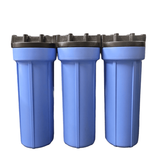Blue Filter Housing Sump for Reverse Osmosis 10" by 2.5" Pentek Part Number 158114 Pentek 10"x2.5"Filter Housing Pentek By Pentair 3 Pack 
