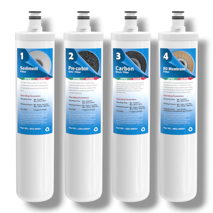 Puroflo ProQ Plus Quick Change RO System - PROQ-PLUS-550W Puroflo ProQ Plus 5-Stage RO System PuroFlo 